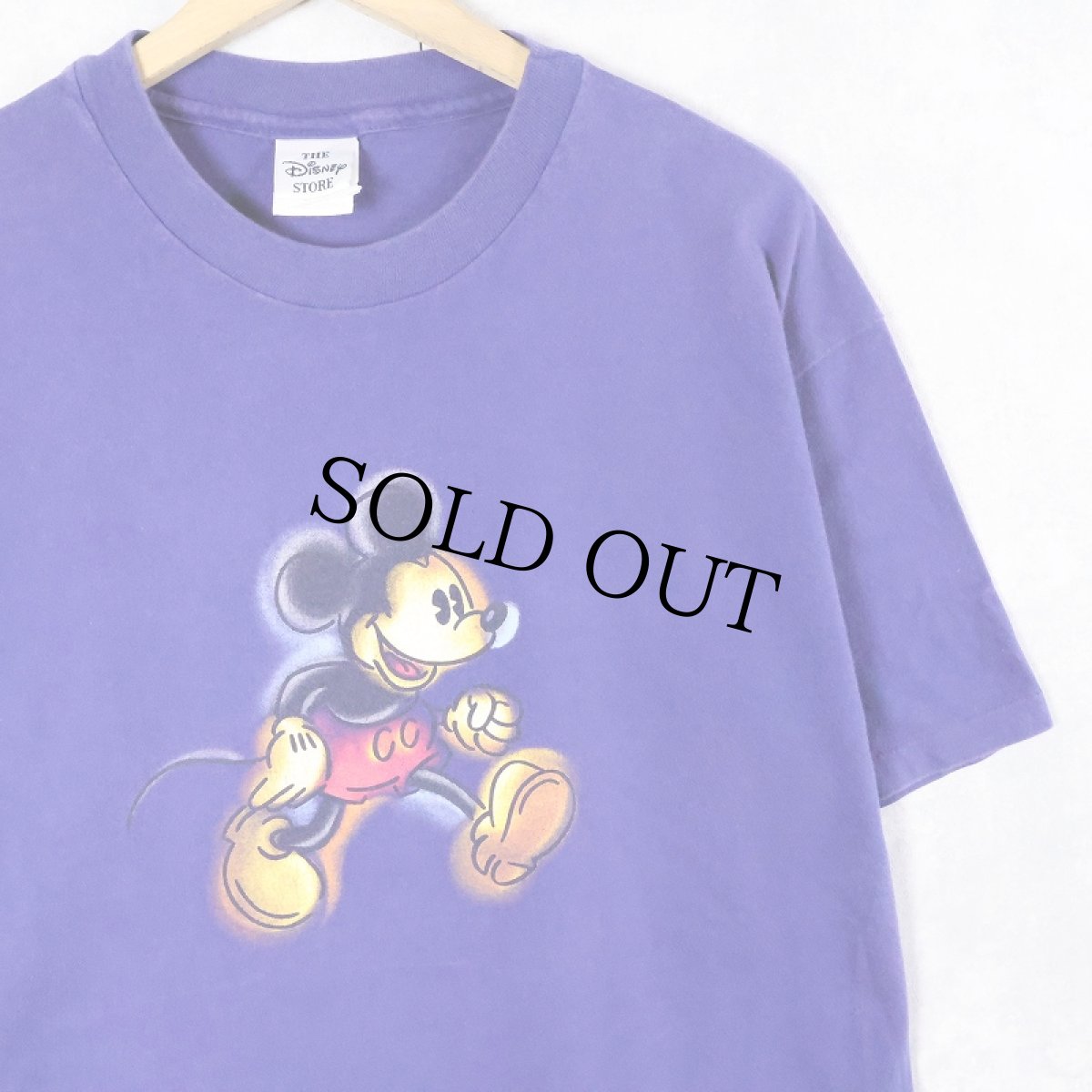 画像1: 90's DISNEY MICKEY MOUSE USA製 キャラクタープリントＴシャツ L (1)