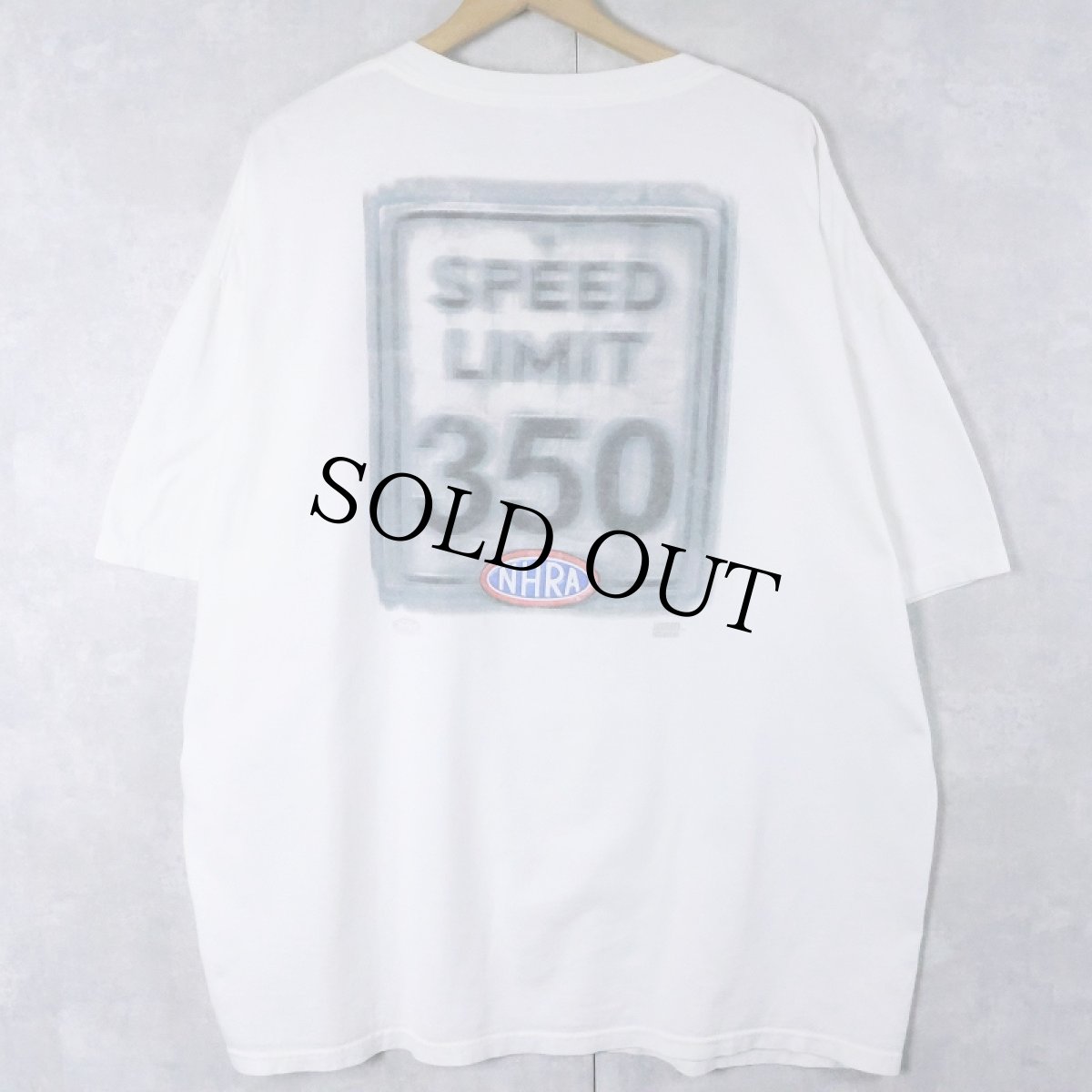 画像2: 2000's NHRA "SPEED LIMIT 350" ドラッグレース団体 ロゴプリントTシャツ 2X (2)