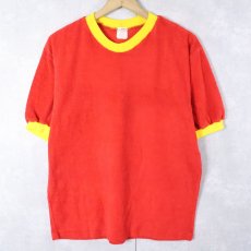 画像1: 70's DODGER パイルリンガーＴシャツ M (1)