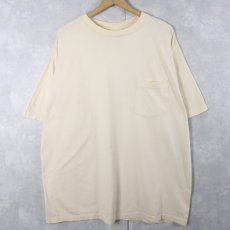 画像1: 90's BANANA REPUBLIC USA製 無地 ポケットTシャツ XL (1)