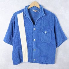 画像1: 60〜70's STATE-O-MAINE パイル ビーチシャツ M (1)