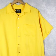 画像2: 50〜60's King Louis USA製 "EDMONDS FIRE DEPT" レーヨンボウリングシャツ L (2)