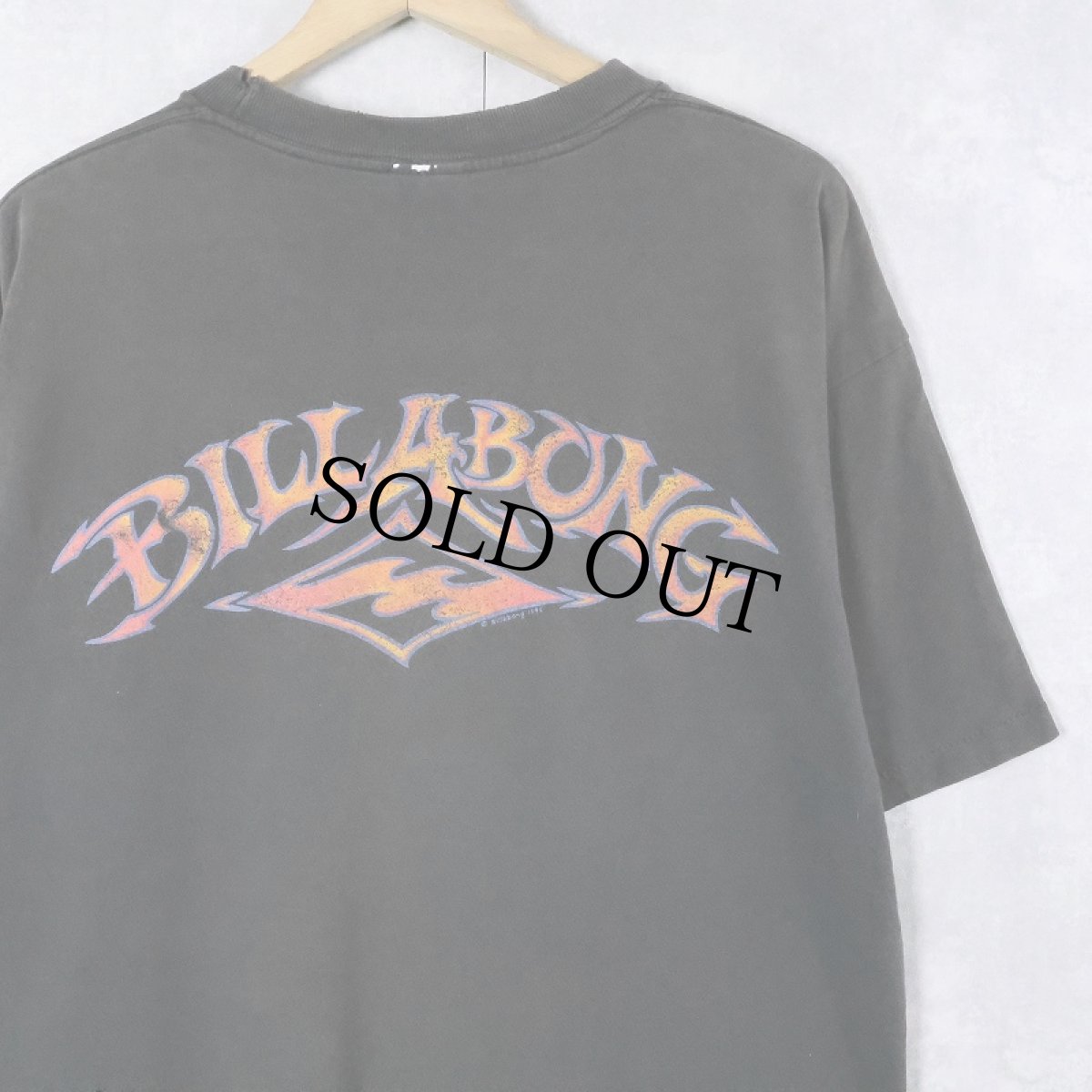 画像1: 90's BILLABONG USA製 ロゴプリントTシャツ L (1)