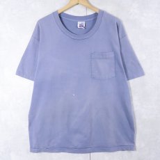 画像1: 90's BVD USA製 無地 ポケットTシャツ L (1)