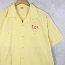 画像2: 60's Holiday "Neil's Furniture" チェーン刺繍 ボウリングシャツ L (2)