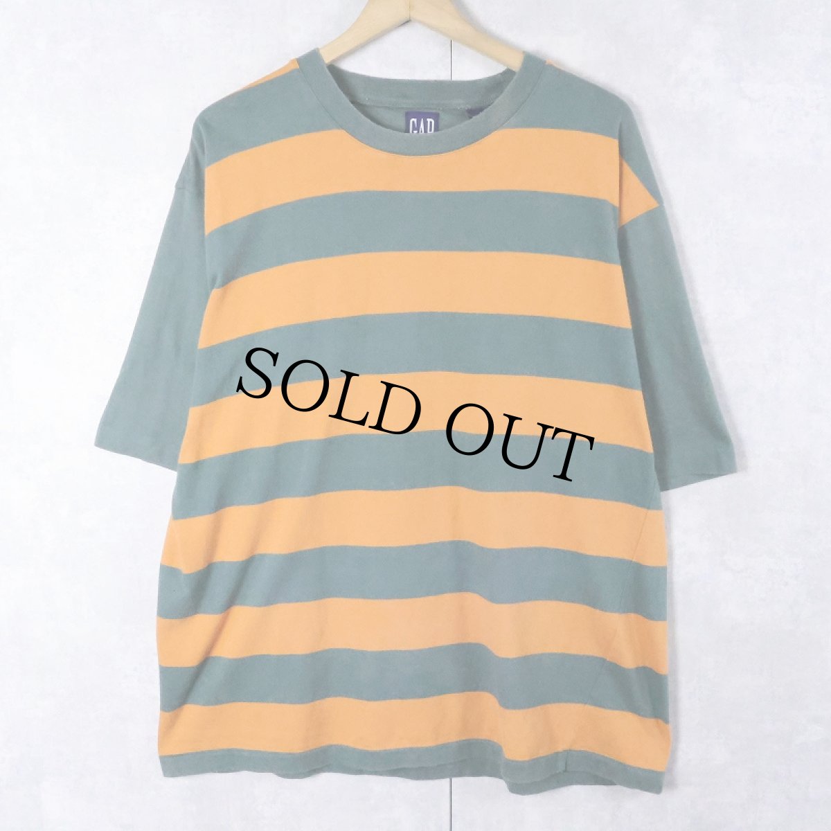 画像1: 90's GAP USA製 ボーダー柄 Ｔシャツ L (1)
