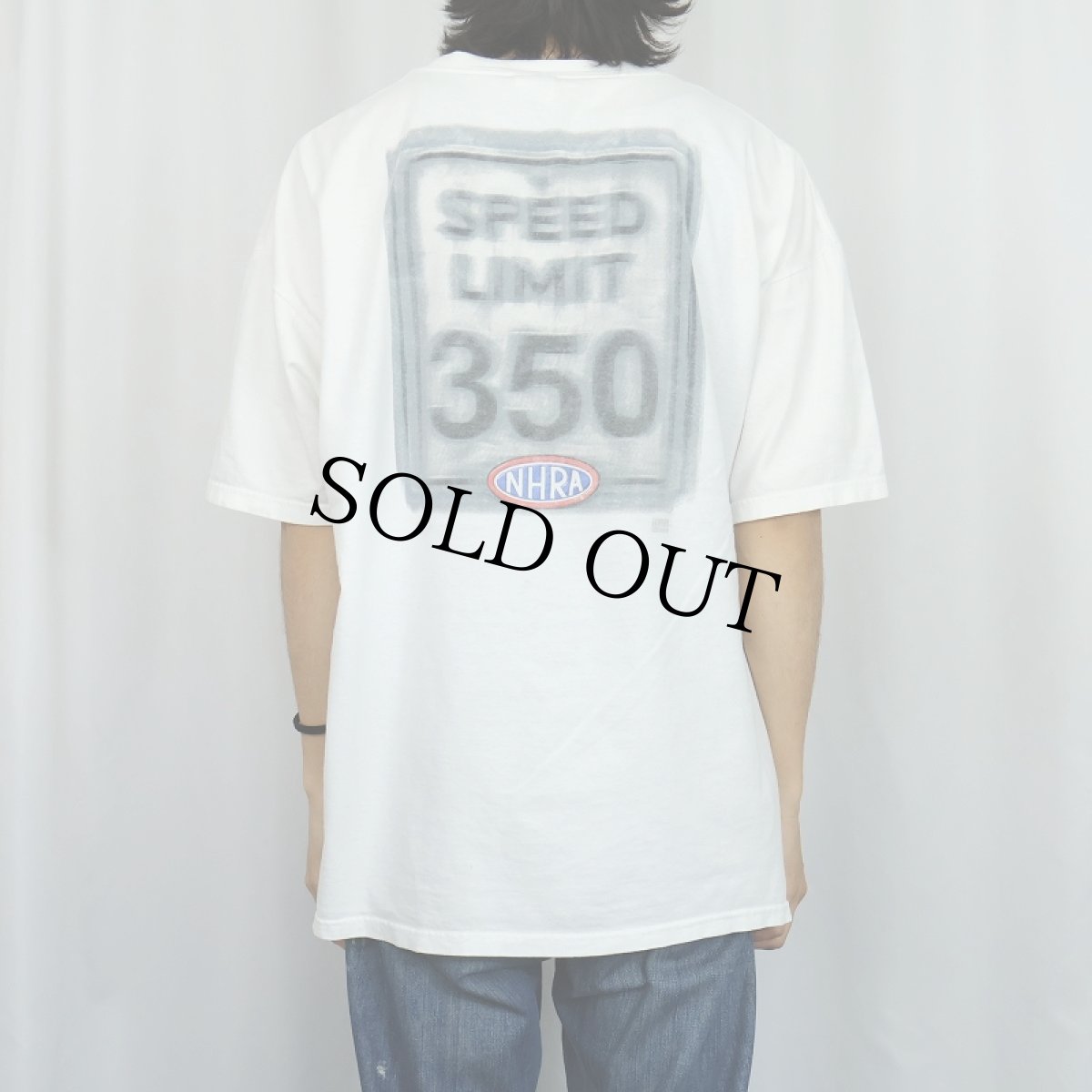 画像4: 2000's NHRA "SPEED LIMIT 350" ドラッグレース団体 ロゴプリントTシャツ 2X (4)
