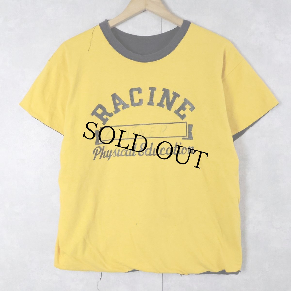 画像1: 70〜80's "RACINE" ラバープリント ダブルフェイス リバーシブルTシャツ (1)