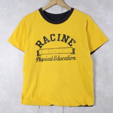画像1: 70〜80's "RACINE" ラバープリント ダブルフェイス リバーシブルTシャツ (1)