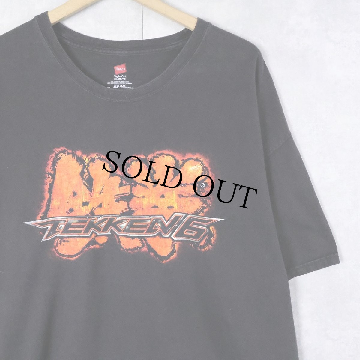 画像1: 鉄拳 格闘ゲーム プリントTシャツ BLACK XL (1)