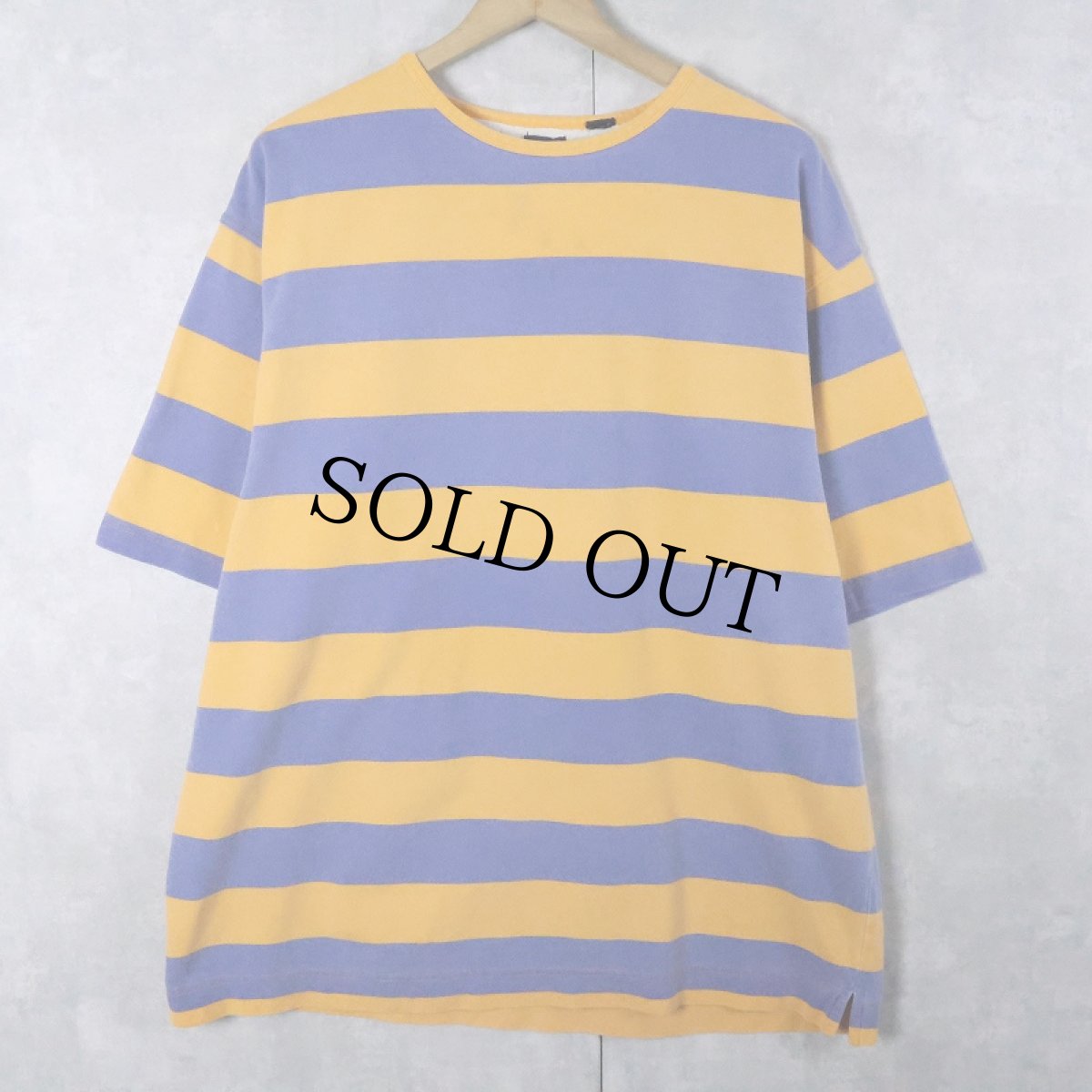 画像1: 90's GAP ボーダー柄 鹿の子Ｔシャツ  (1)