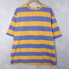画像1: 90's GAP ボーダー柄 鹿の子Ｔシャツ  (1)