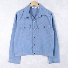 画像1: 70's Levi's "Panatela Tops" オレンジタブ シャンブレーシャツジャケット M (1)