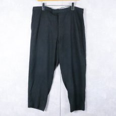 画像2: 60〜70's レーヨンスラックス BLACK W36 (2)