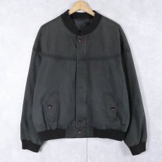 画像1: コットンポリ ダービージャケット BLACK (1)