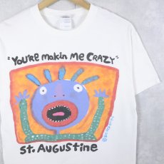 画像1: BIG HED "YOU'RE MAKIN ME CRAZY" アートプリントTシャツ S (1)