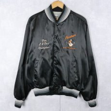 画像1: 80's Swingster USA製 刺繍入り ナイロンスタジャン  (1)