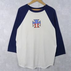 画像1: 90's The Hellacopters USA製 "Respect The Rock America Tour" ロックバンドツアー ラグランTシャツ XL (1)