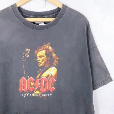 画像1: 90's AC/DC "LIVE AT DONINGTON" ロックバンドTシャツ BLACK (1)