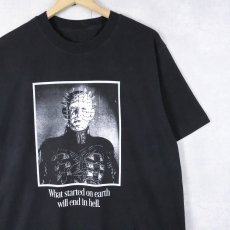 画像1: Hellraiser ホラー映画プリントTシャツ BLACK  (1)
