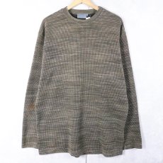 画像1: KENZO ITALY製 リブ編みロンT XXL (1)