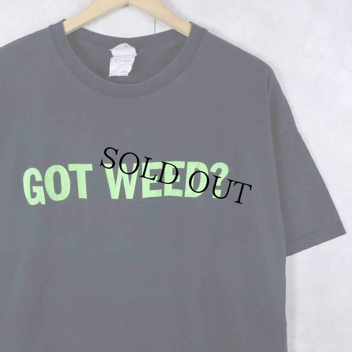 画像1: "GOT WEED?" 広告パロディ プリントTシャツ BLACK XL (1)