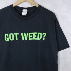 画像1: "GOT WEED?" 広告パロディ プリントTシャツ BLACK XL (1)