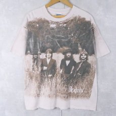 画像1: 90〜2000's THE BEATLES ロックバンド 大判プリントTシャツ (1)