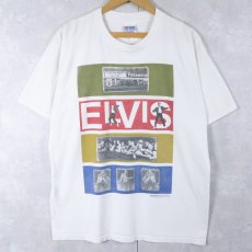 画像1: 90's Elvis Presley ミュージシャンプリントTシャツ L (1)