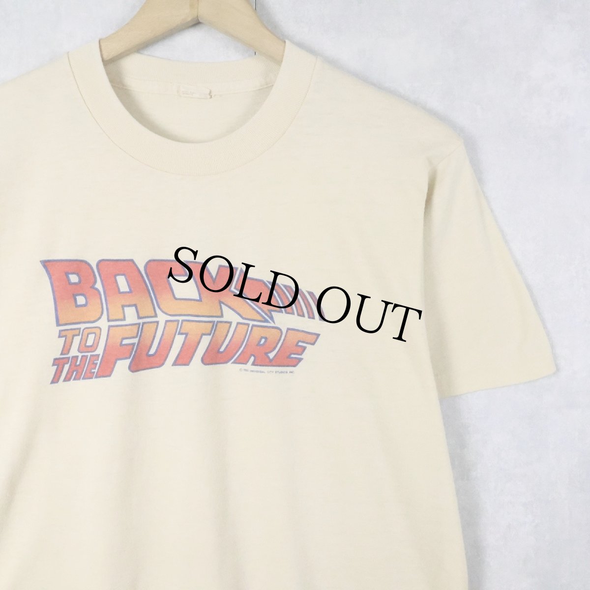 画像1: 1985 Back to the Future USA製 SF映画プリントＴシャツ L (1)