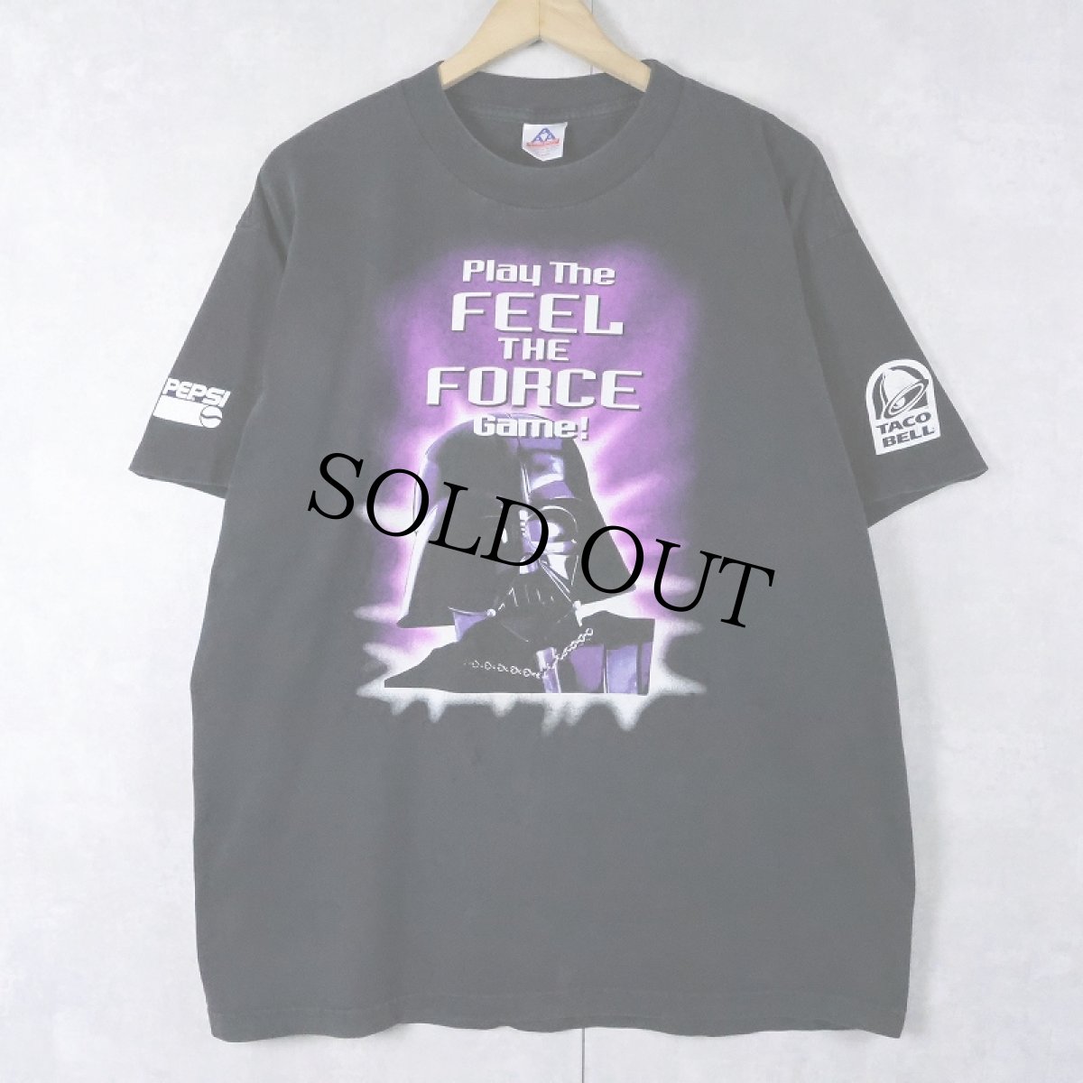 画像1: STAR WARS × TACO BELL "DARTH VADER" SF映画プリントＴシャツ BLACK XL (1)