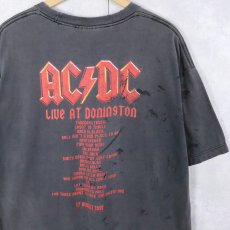 画像2: 90's AC/DC "LIVE AT DONINGTON" ロックバンドTシャツ BLACK (2)