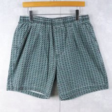画像1: 90's Ocean Pacific USA製 総柄コットンショーツ L (1)