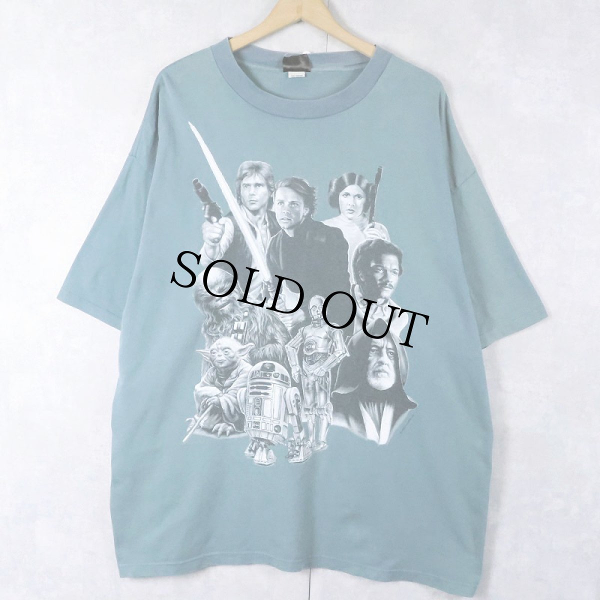 画像1: 90's STAR WARS USA製 SF映画プリントＴシャツ XL (1)