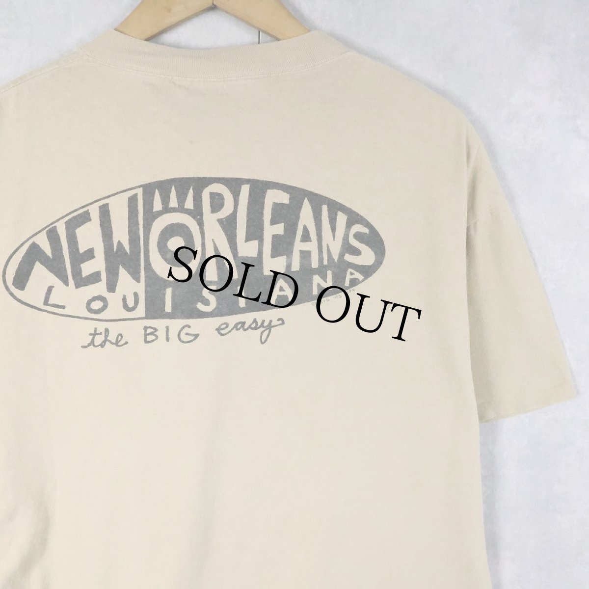 画像2: 90's BIG HED USA製 "NEW ORLEANS" アートプリントTシャツ XL (2)