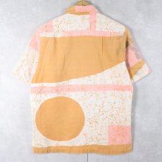 画像2: 70's Tori Richard USA製 総柄 コットンアロハシャツ M (2)