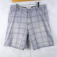 画像1: Ocean Pacific 有刺鉄線柄 コットンショーツ W35 (1)