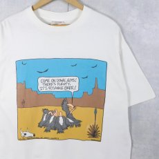 画像1: 90's SHERWOOD USA製 "COME ON DOWN, GUYS! ..." アートプリントTシャツ XL (1)