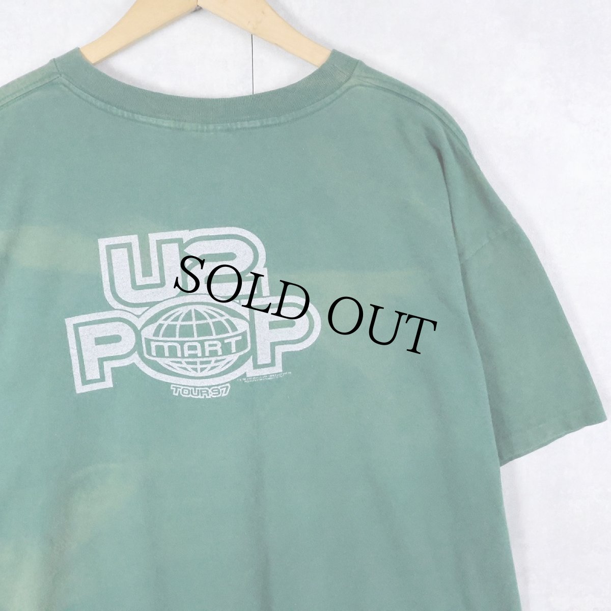 画像2: 90's U2 "POP MART TOUR 97" ロックバンドツアーTシャツ XL (2)