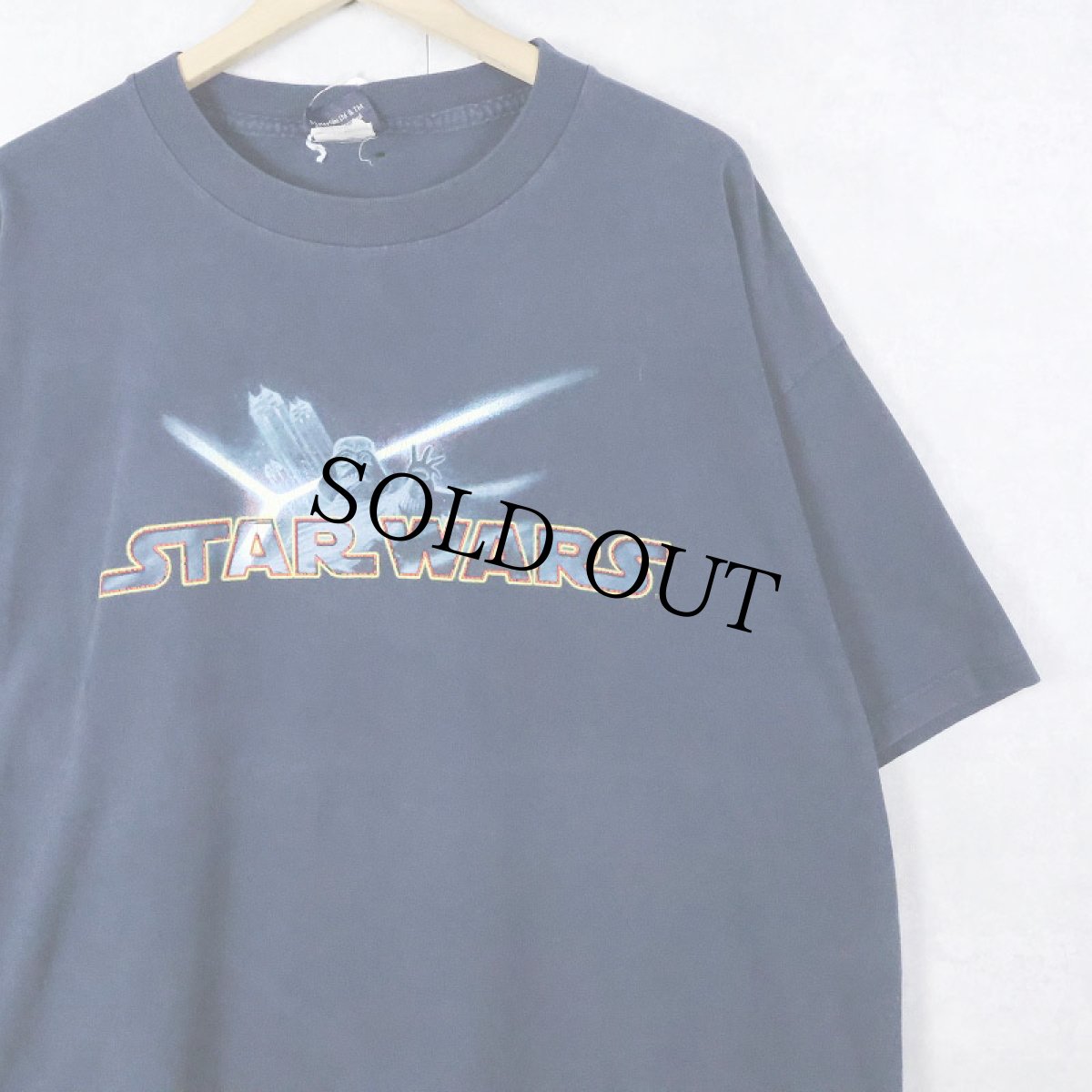 画像2: STAR WARS SF映画プリントＴシャツ NAVY XL (2)