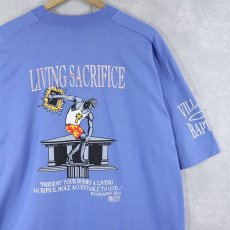 画像1: 90's USA製 "LIVING SACRIFICE" プリントTシャツ XXL (1)