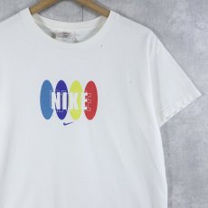 画像1: 90's NIKE USA製 ロゴプリントTシャツ L (1)