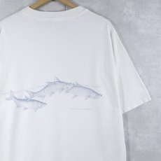 画像2: 90's LIBERTY GRAPHICS USA製 "Alan James Robinson" 魚プリントTシャツ XL (2)