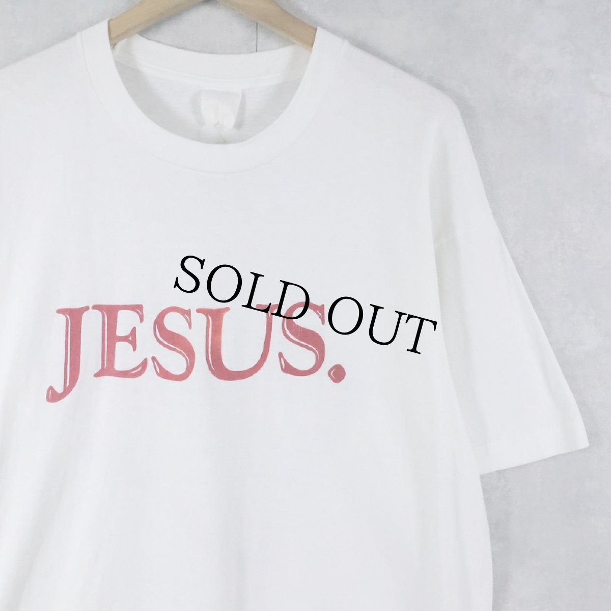 画像1: 90's "JESUS." ジーザスプリントTシャツ (1)