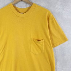 画像1: 〜80's Pocket Polo 無地 ポケットTシャツ XL (1)