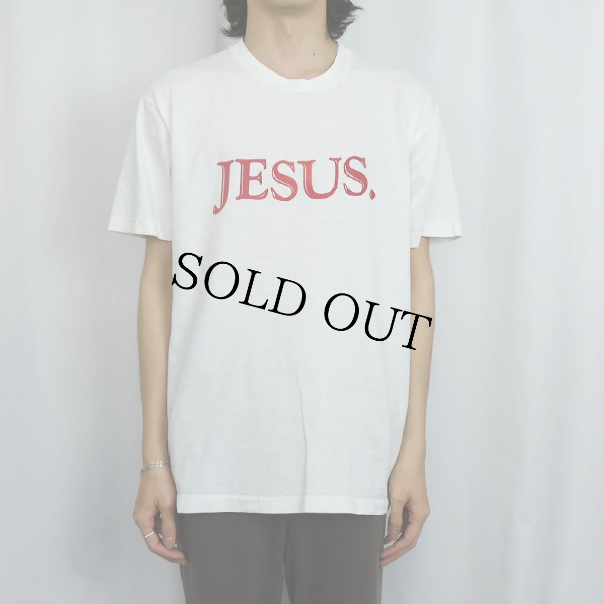 画像3: 90's "JESUS." ジーザスプリントTシャツ (3)