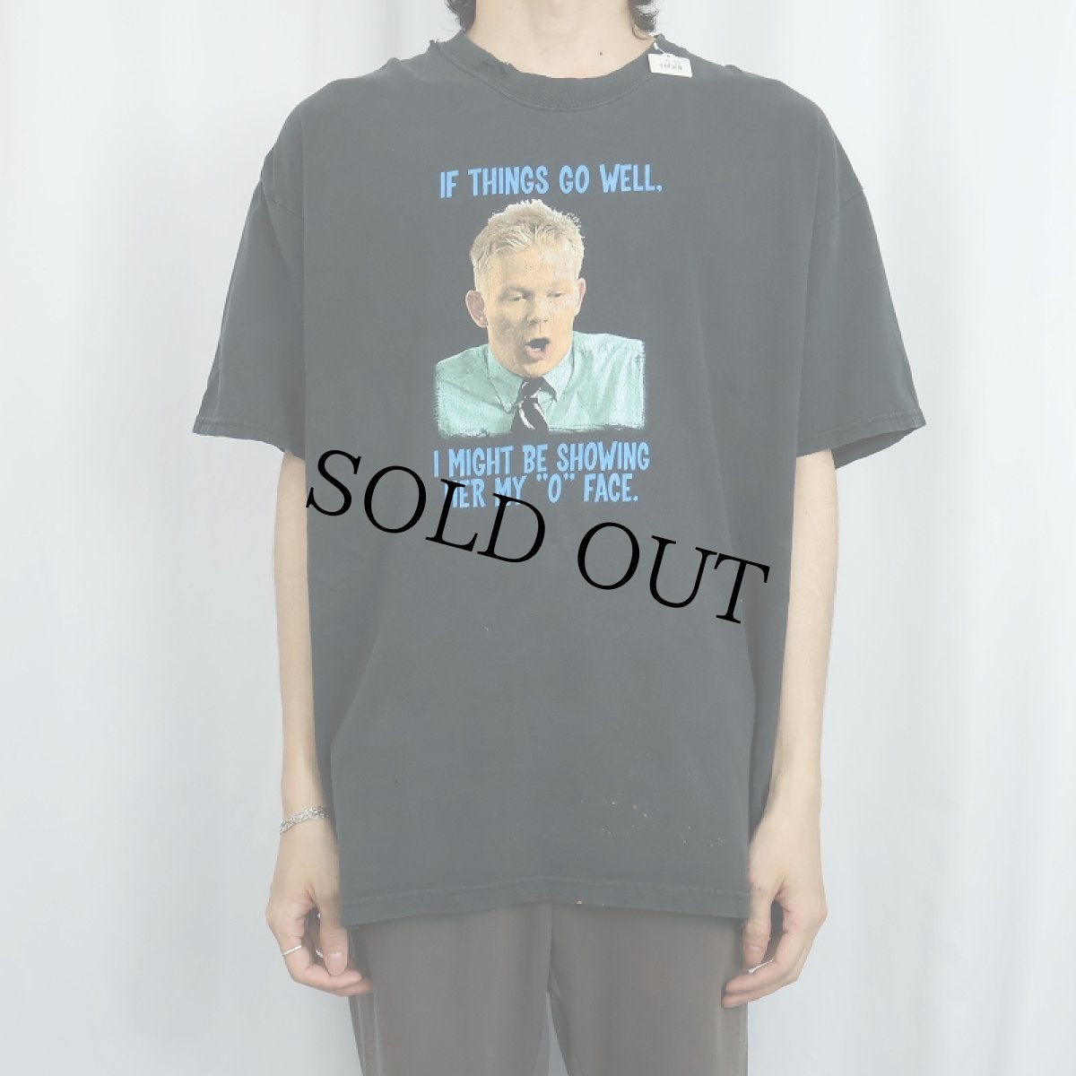 画像3: 2000's Office Space "IF THINGS GO WELL,..." コメディ映画プリントTシャツ XL (3)