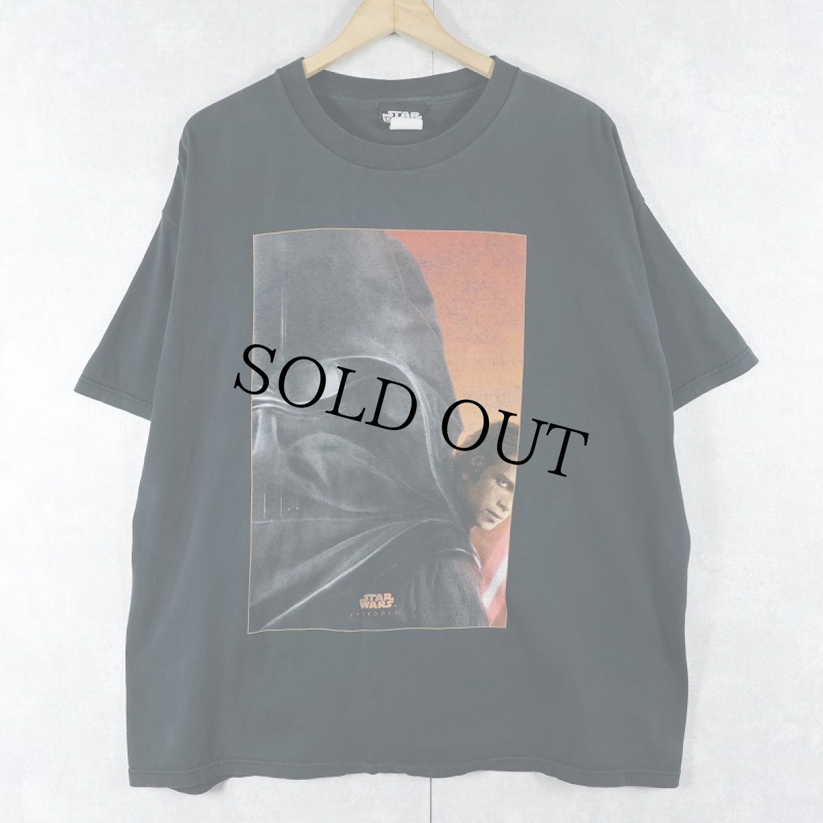 画像1: STAR WARS SF映画プリントＴシャツ BLACK XL (1)