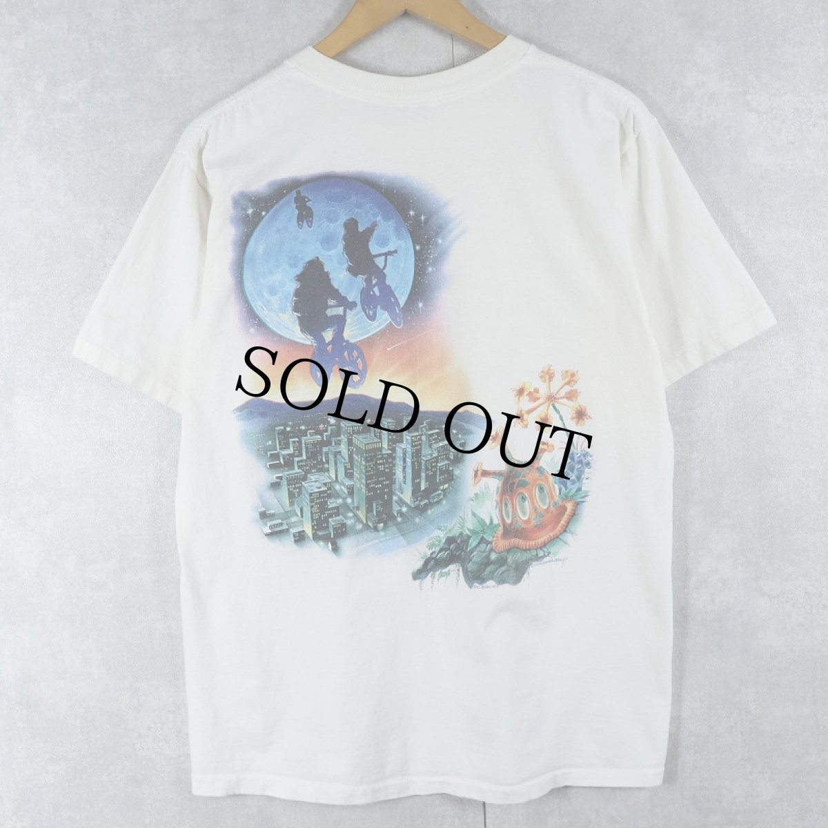 画像2: 90's E.T. SF映画プリントＴシャツ (2)