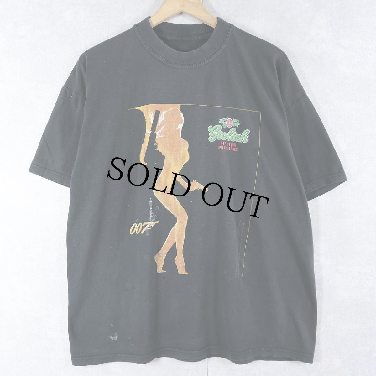 画像1: 90's 007 映画プリントTシャツ BLACK (1)